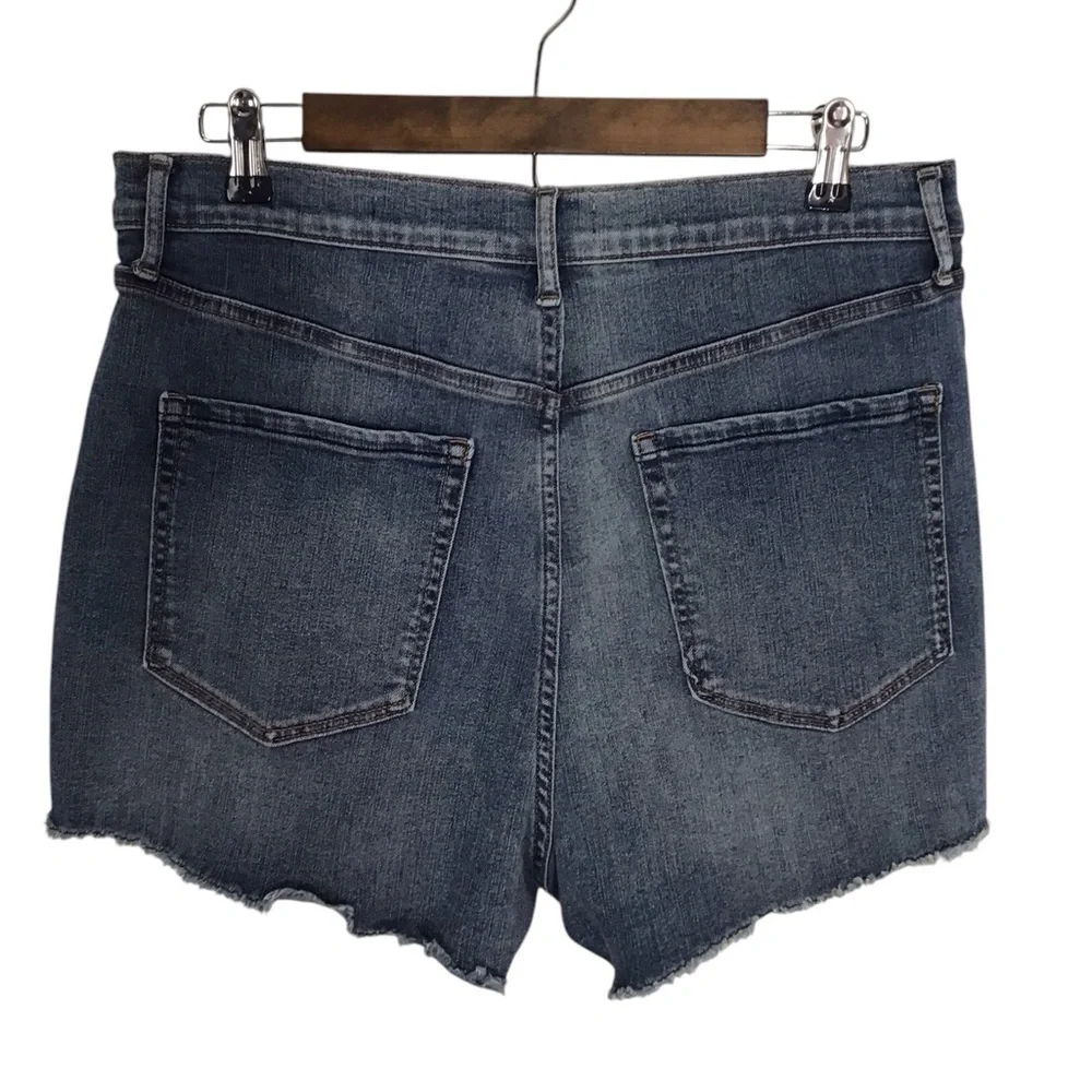 Jessica Simpson High Waist Denim Shorts Size 14/32
